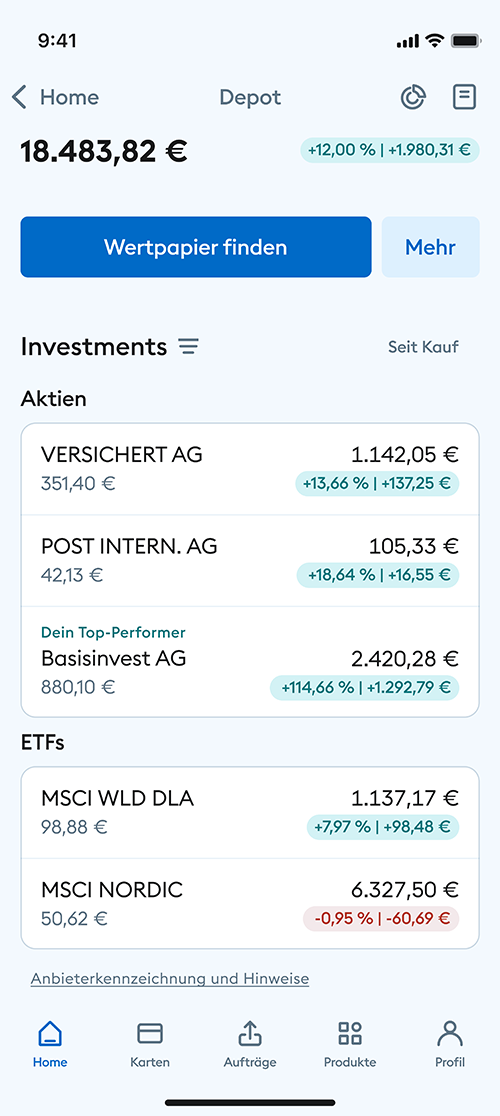 Wertpapiersuche